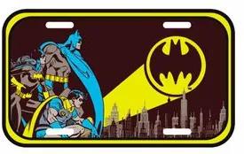 Placa de Metal Sinal de Alerta Batman Dc Comics