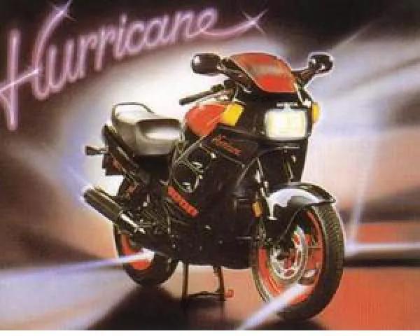 Gravura Poster Para Quadros Moto Esportiva Hurricane 50x40cm