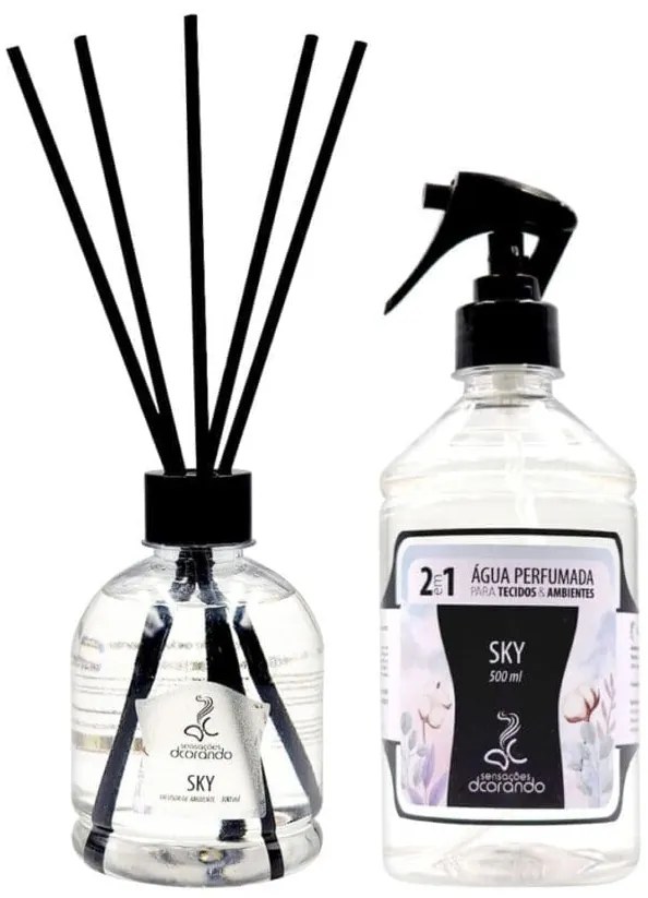 Ambiente Cheiroso Para Aromaterapia Com O Kit Sky