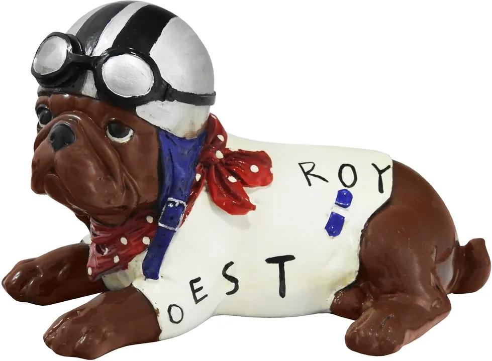 Escultura Em Resina Bulldog Ozzy