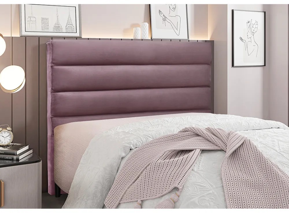 Cabeceira Cama Box Casal 140 cm Arles Veludo S04 - D'Rossi - Uva