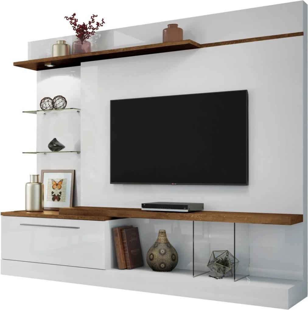 Home Theater HB Móveis Allure Branco/Canyon