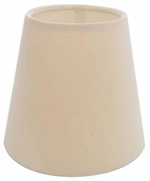 Cúpula em tecido cone abajur luminária cp-2004 14/08x13cm  algodão crú
