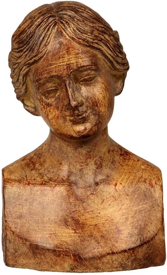 Escultura Decorativa de Resina Busto de mulher Fabrizzio