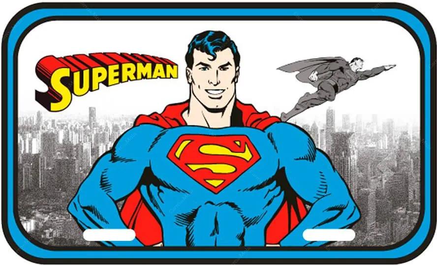 Placa de Parede DC Comics Superman Detroit City em Metal - Urban