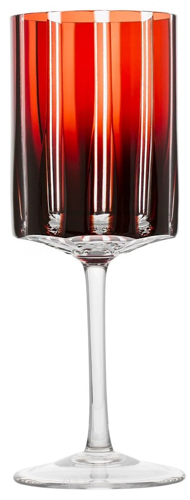 Taça de Cristal Lapidado P/ Vinho Tinto Vermelho - 18
