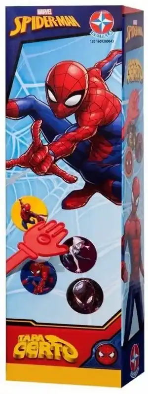 Jogo Tapa Certo Spiderman, Marvel, Estrela