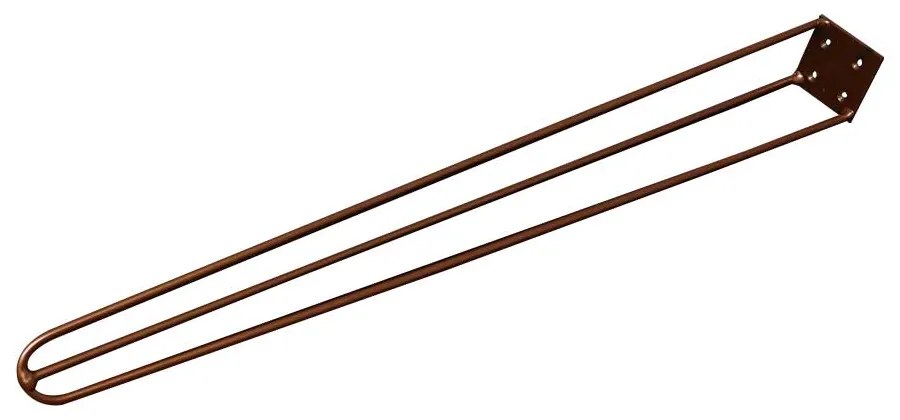 Kit 18 Pés de Metal 60 CM Hairpin Legs Mesa de Canto Aparador Bronze G41