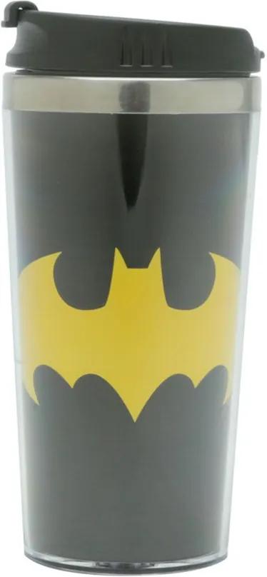 Copo Térmico Batman Logo Amarelo DC Comics