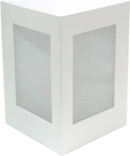 Arandela Alumínio Vidro Branco Ip65
