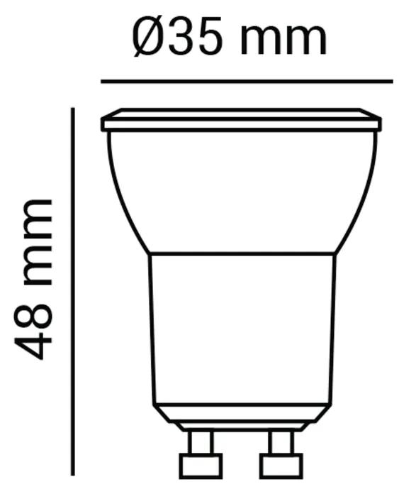 Lâmpada Mr11 Mini Dicroica Gu10 3,5W 210Lm 2700K 38° Bivolt | Opus Lp...