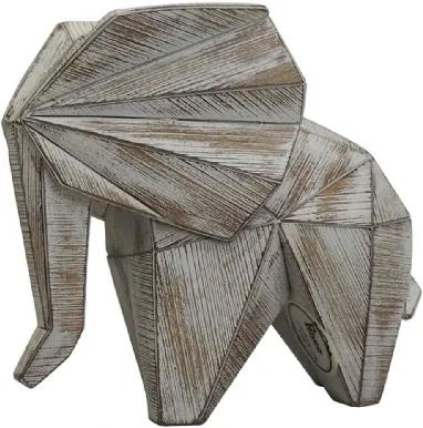 Elefante Origami M de Resina Linha África