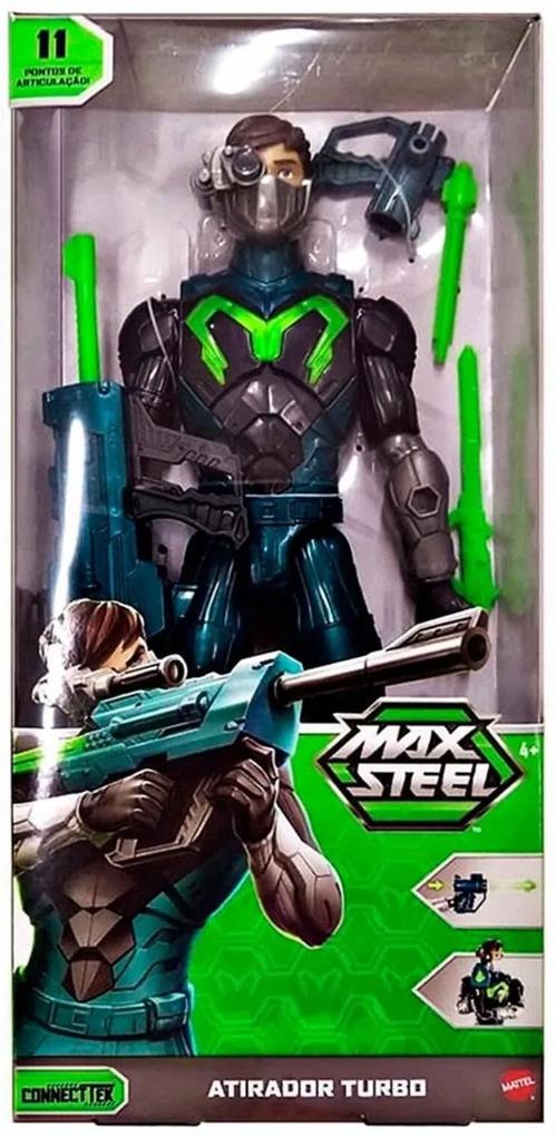Boneco Max Steel Atirador Turbo - Mattel