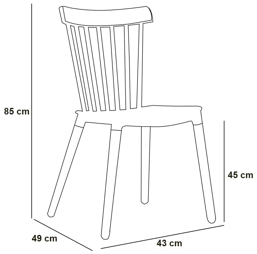 Cadeira Tóquio Sala de Jantar Branco D'Rossi