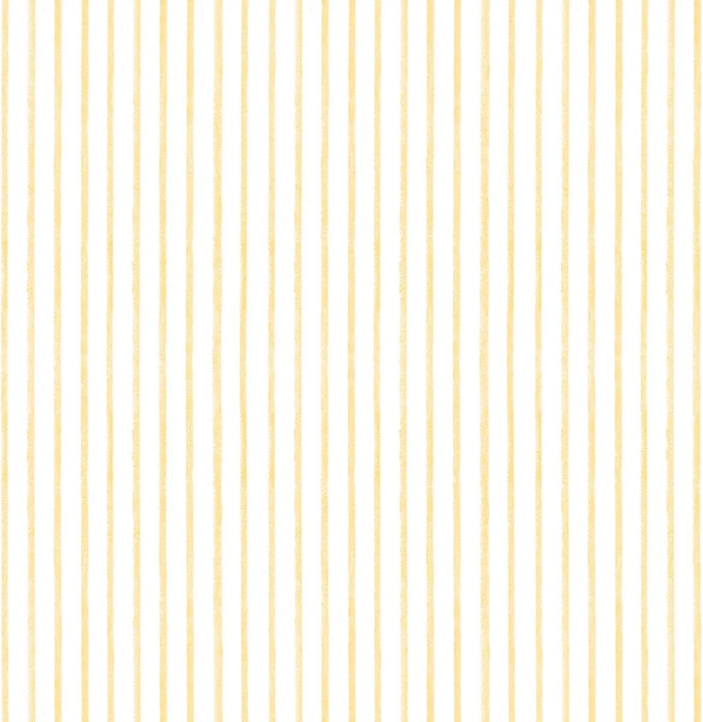 Papel de Parede Listradinho Amarelo 52cm x 10m Novo Encanto
