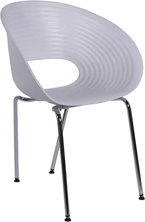 Cadeira Isabel com Estrutura de Metal e Assento em Polipropileno