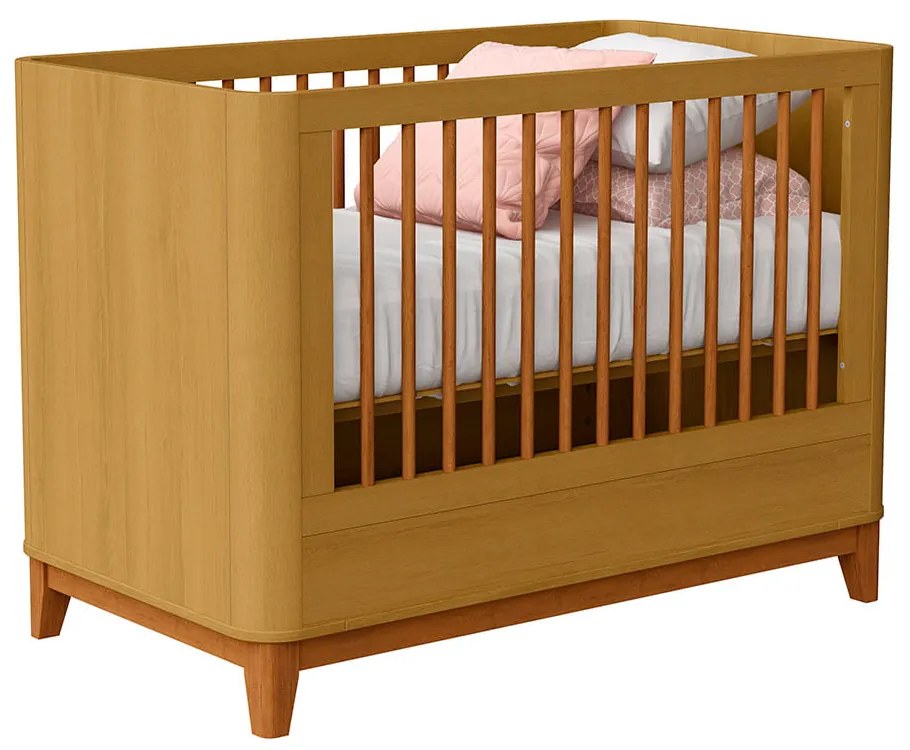 Berço Mini Cama Boom Plus Square - Savana Fosco