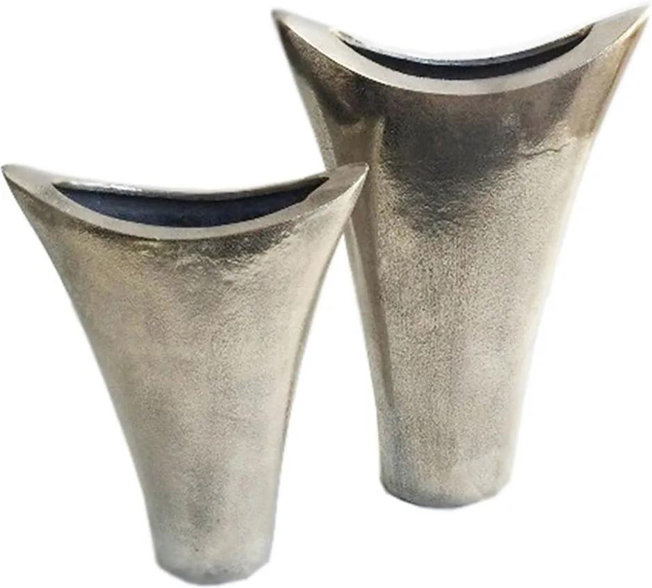 Conjunto de Vasos Em Alumínio Na Cor Prata Ceneu