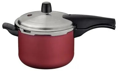 Panela de PressãoTramontina Vancouver Effect em Alumínio Starflon Max Vermelho 20 cm 4,5 L