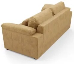 Sofá Retrátil 2 Lugares Para Sala 215cm Dijon Couro Bege S07 - Mpozena