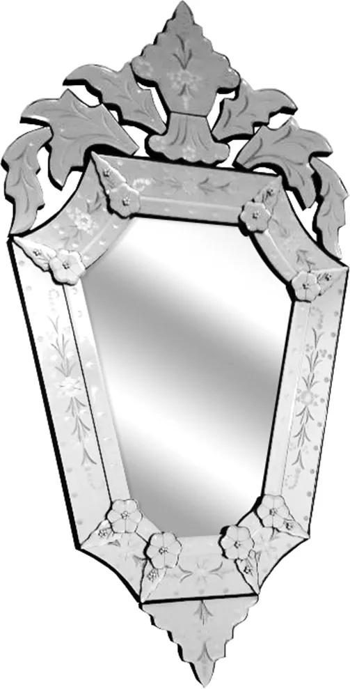 Espelho Veneziano Clássico Com Peças Sobrepostas Bisotadas