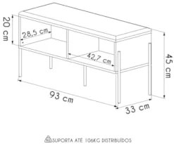 Banco Sapateira Estofada Para Quarto Arlo A10 Nero/Dourado - Mpozenato