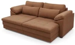 Sofá Retrátil 2 Lugares Para Sala 175cm Dijon Couro Mel S07 - Mpozenat