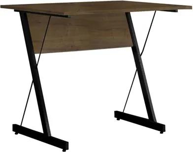 Mesa Para Computador Escrivaninha Zetta 90cm Castanho - Fit Mobel