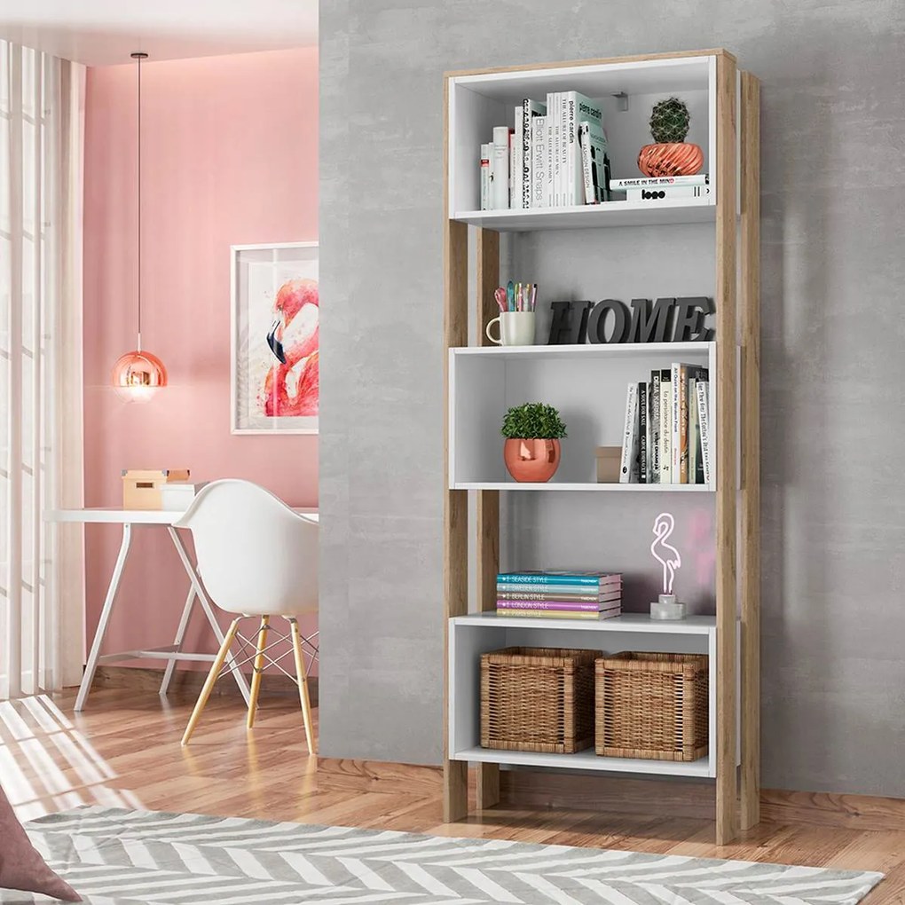 Livreiro Estante com Nicho Zoe Q01 - ADJ Decor