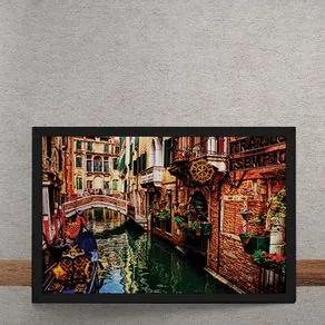 Quadro Decorativo Canal de Veneza 25x35