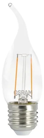 Lampada Led Vela Chama Filamento E27 2,5W 250Lm - LED BRANCO QUENTE (2700K)