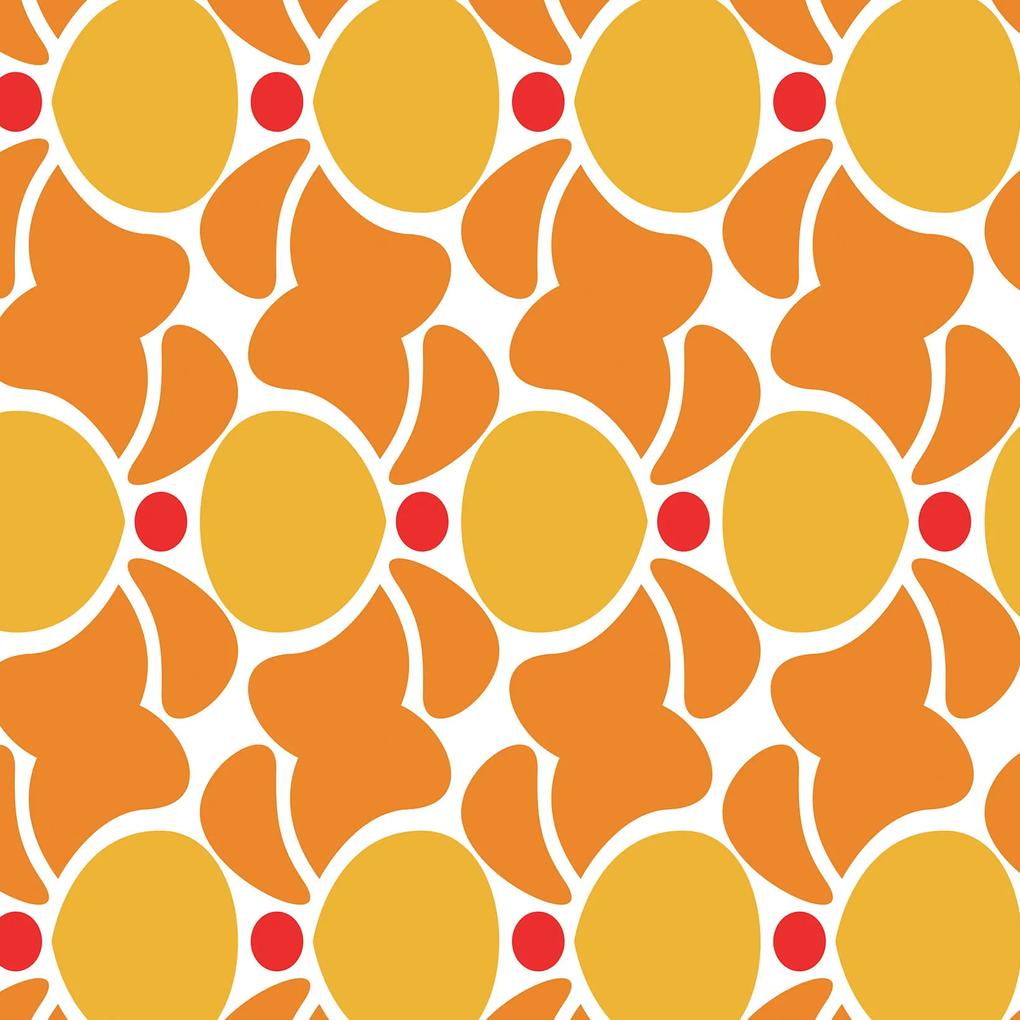 Papel de parede adesivo amarelo vermelho e laranja