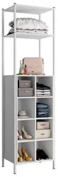 Guarda Roupa Closet com Prateleiras 540C Oxford Branco - Artefamol