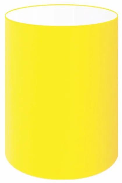 Cúpula em Tecido Cilindrica Abajur Luminária Cp-4012 18x25cm Amarelo