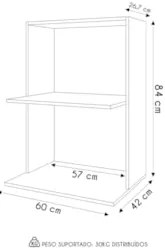 Suporte Micro-Ondas e Forno Armário Aéreo 60cm Turim Z34 Branco - Mpoz