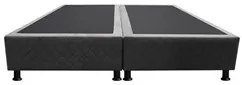 Base Box para Cama Casal Queen 158x198cm Bipartido Liz S05 Suede Borda