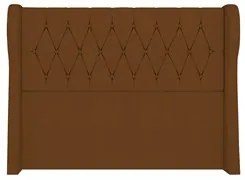 Cabeceira Casal Queen Cama Box 160cm Malva I02 Veludo Terracota - Mpoz