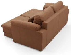 Sofá Retrátil 2 Lugares Para Sala 175cm Dijon Couro Mel S07 - Mpozenat