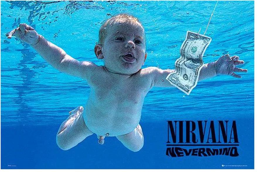 Gravura Poster Para Quadros Capa álbum Nevermind Da Banda Nirvana 90x60cm