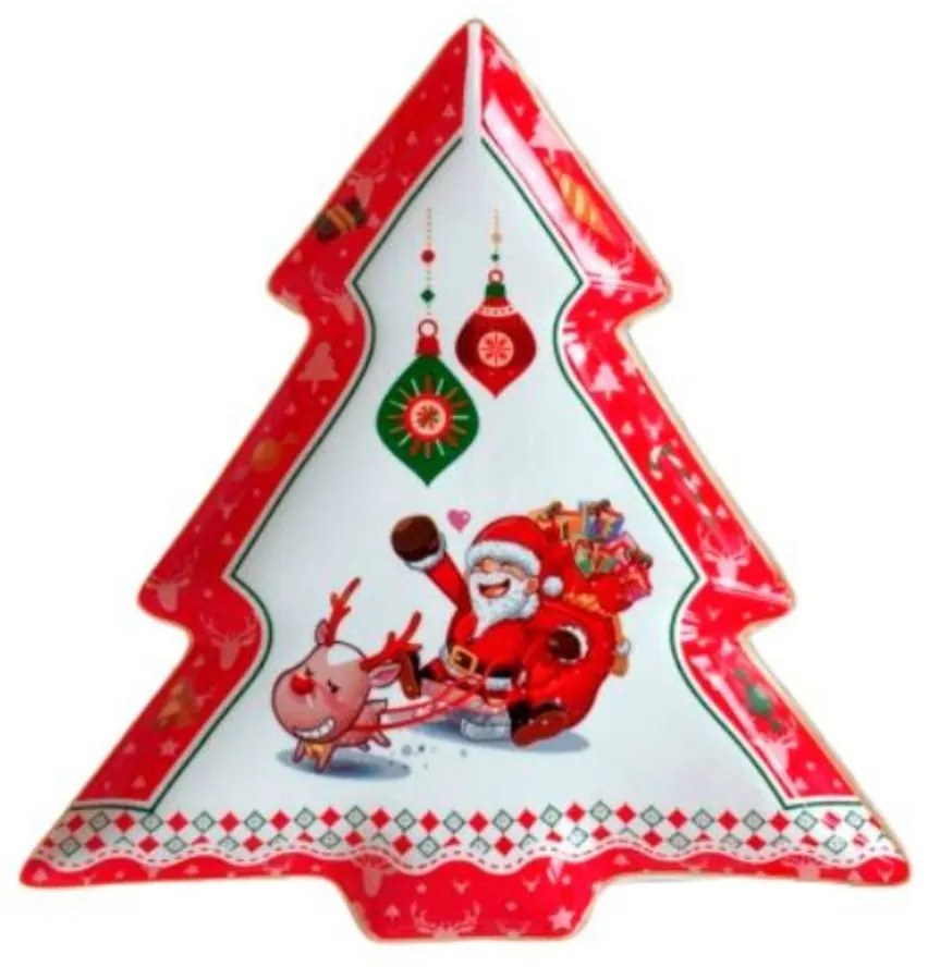 Petisqueira Arvore Natal 25Cm - Tok Da Casa