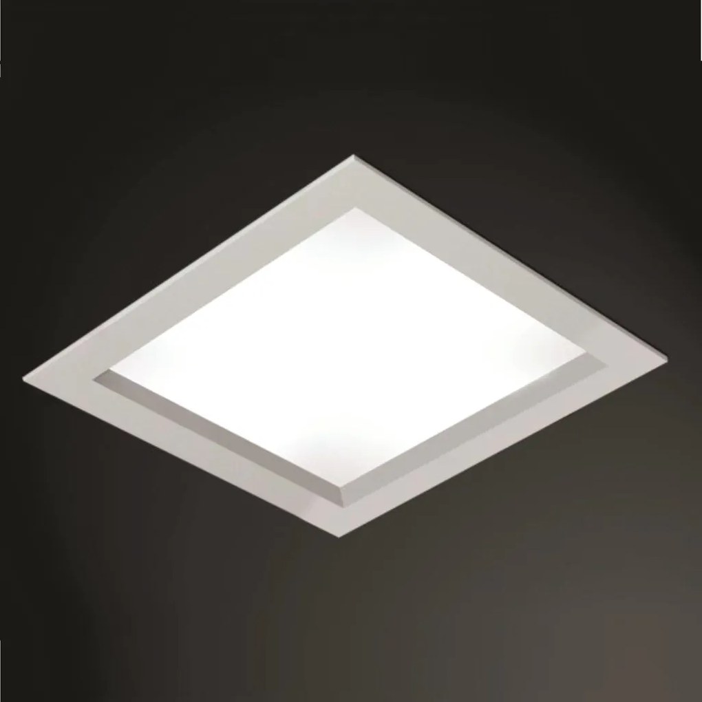 Embutido Ayla 50X50Cm Led 32,8W Bivolt | Usina 19045/50 (FN-F - Fendi Fosco, 3000k)