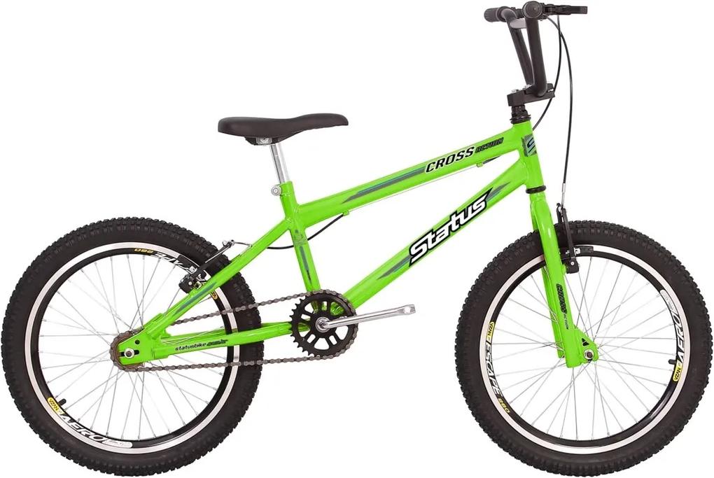 Bicicleta Infantil Status Bike Cross Action Aro 20 - Verde
