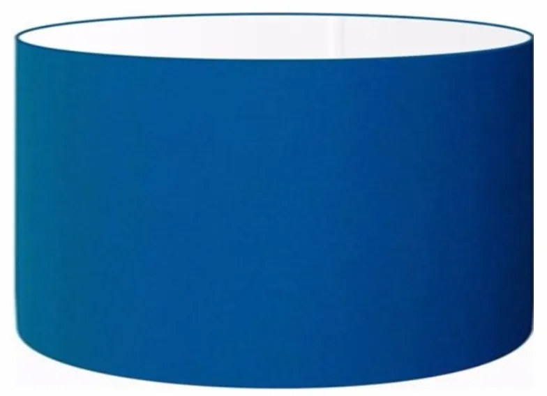 Cúpula abajur e luminária cilíndrica vivare cp-8027 Ø55x30cm - bocal europeu - Azul-Marinho