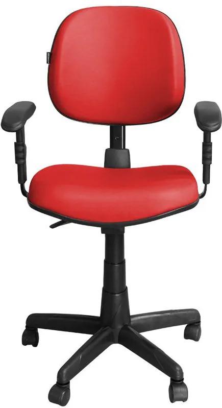 Cadeira para Escritório CE-Ergonômica Giratória Vermelho - Pethiflex