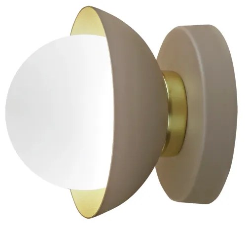 Arandela Bibelô Ø13X8,9Cm Globo Ø10Cm Fosco 1Xg9 Anel Distanciador Dou... (CB-M - Cobre Metálico, Igual Primeira Cor)