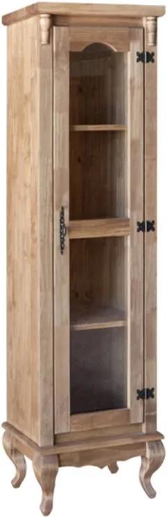 Estante com Porta de Vidro + 4 nichos - Wood Prime Biomóvel 1028519
