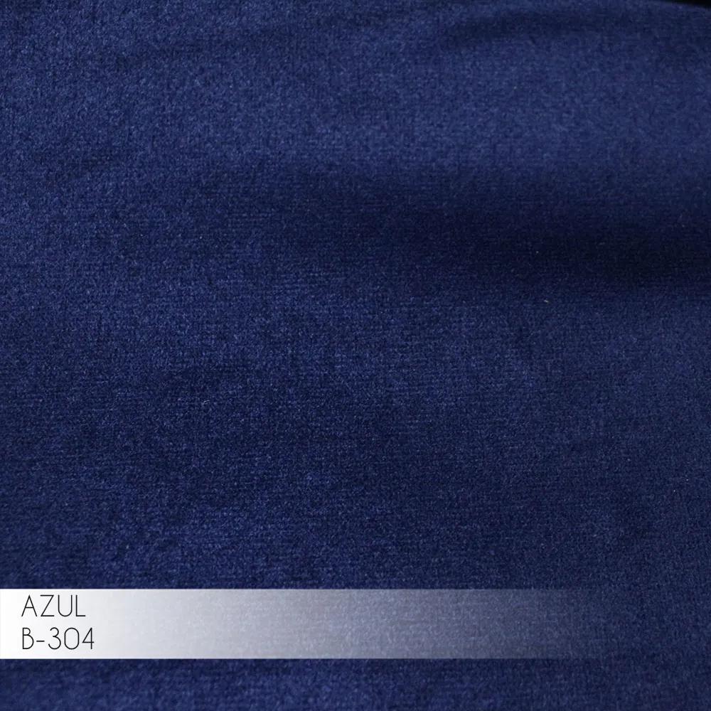 Poltrona Decorativa Romênia Pés de Aço Veludo Azul Royal G15 - Gran Belo