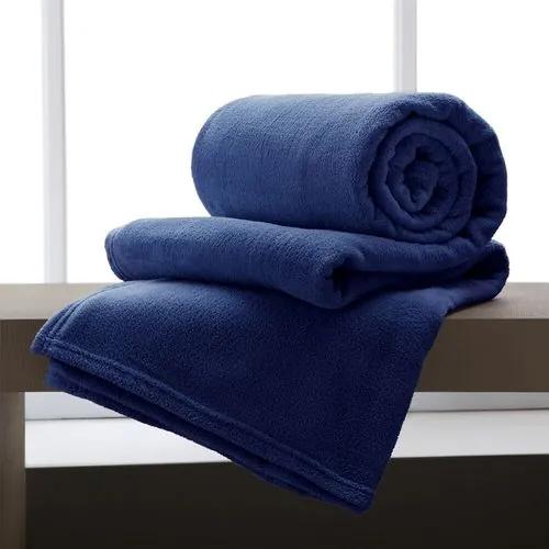Cobertor / Manta de Microfibra Casal 210 g/m² - Andreza Azul marinho