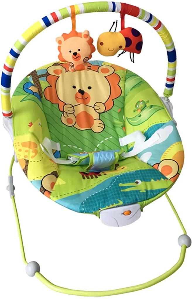 Cadeira Bebê Descanso Vibratória Musical Poly LeÁo
