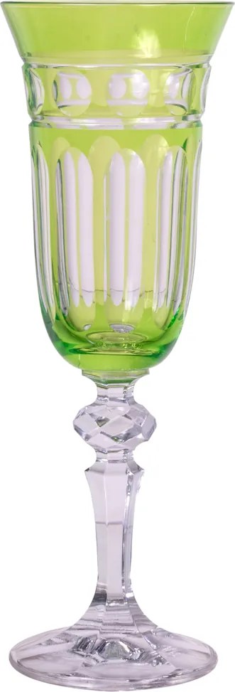 Taça de cristal Lodz para Champanhe de 150 ml – Verde Oliva